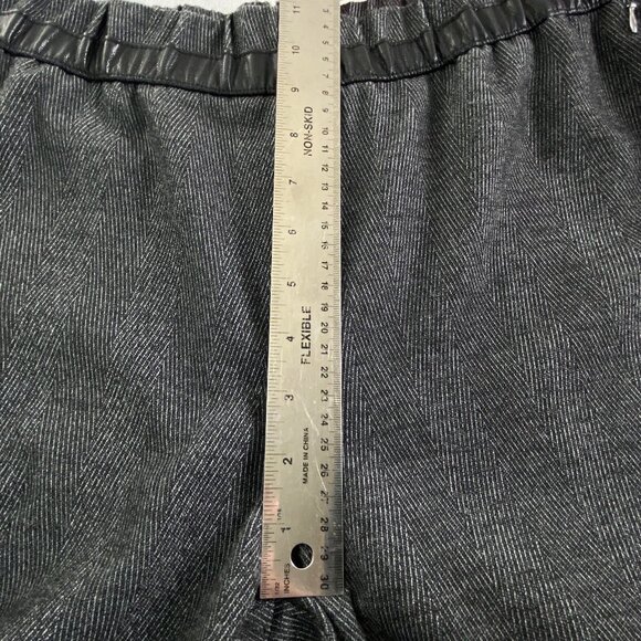 CHICO'S Women Black Label Pants Ankle Zip Elastic Waist Sz M Black Work 80-30 - Picture 8 of 16